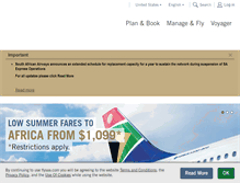 Tablet Screenshot of flysaa.com